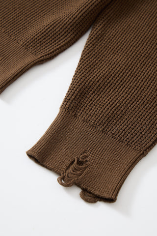 Knitted Waffle Henley