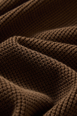 Knitted Waffle Henley