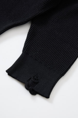 Knitted Waffle Henley